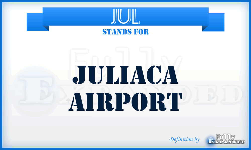 JUL - Juliaca airport