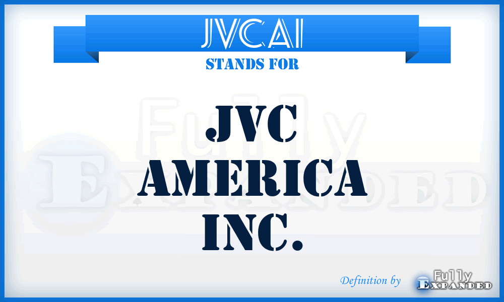 JVCAI - JVC America Inc.