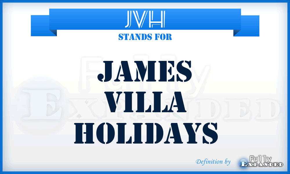 JVH - James Villa Holidays