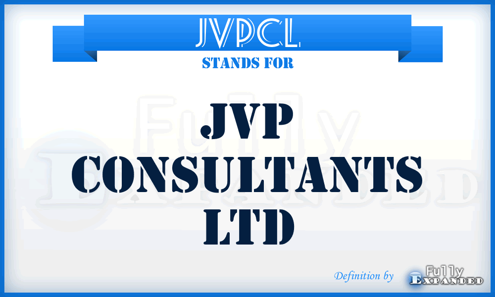 JVPCL - JVP Consultants Ltd