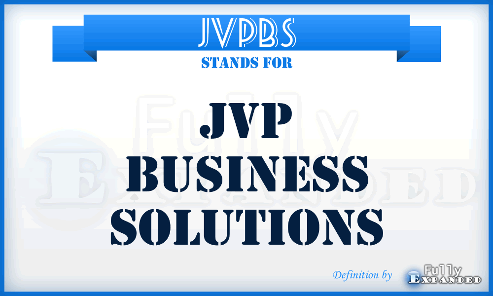 JVPBS - JVP Business Solutions