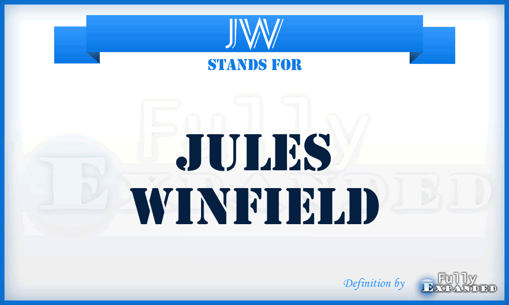 JW - Jules Winfield