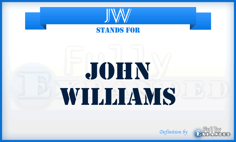 JW - John Williams