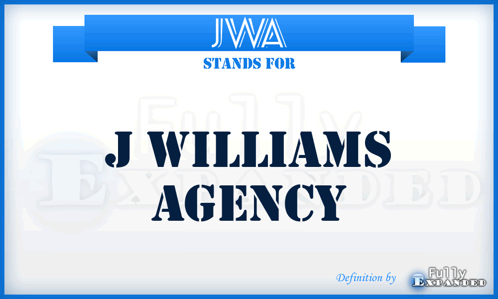 JWA - J Williams Agency