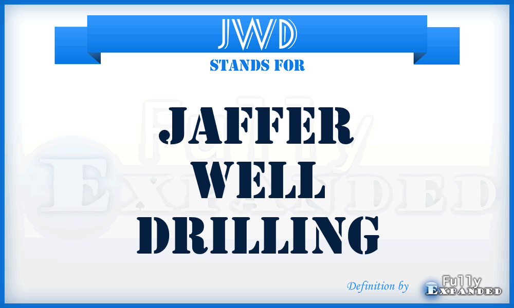 JWD - Jaffer Well Drilling