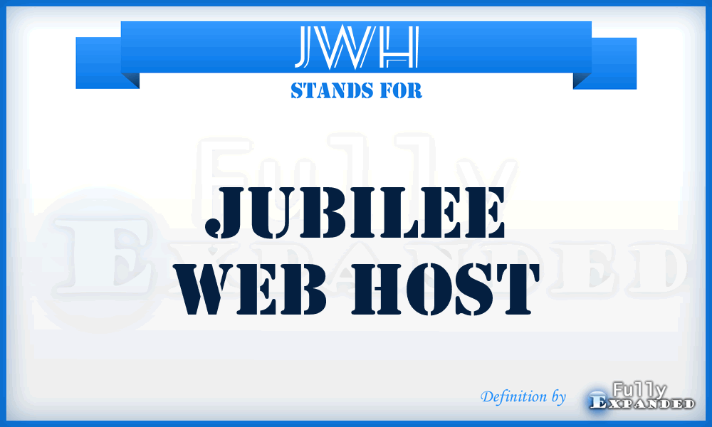 JWH - Jubilee Web Host