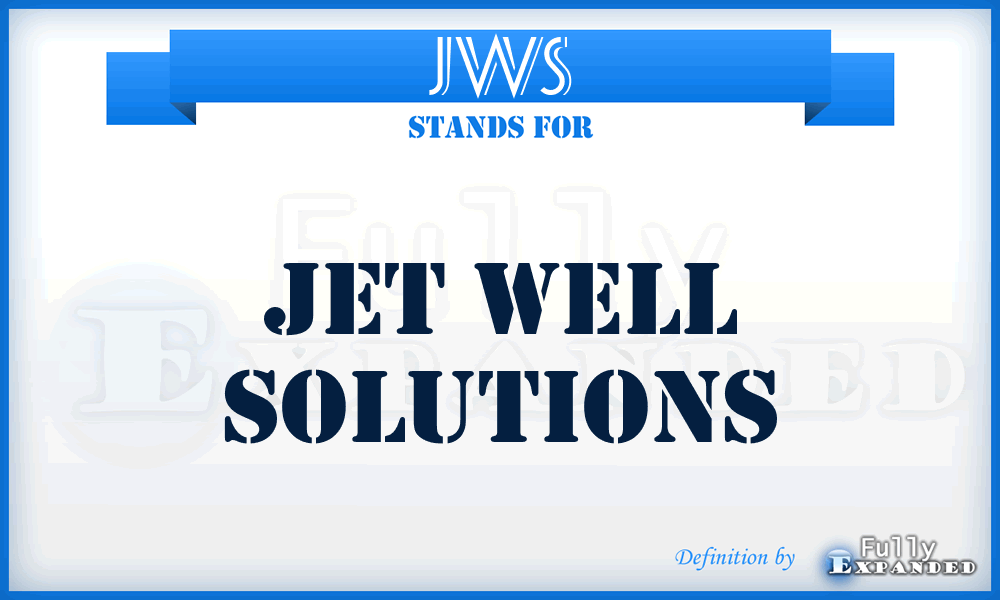 JWS - Jet Well Solutions