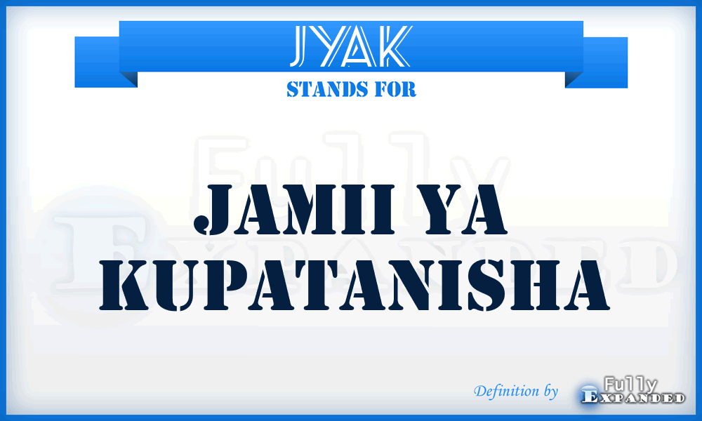 JYAK - Jamii Ya Kupatanisha