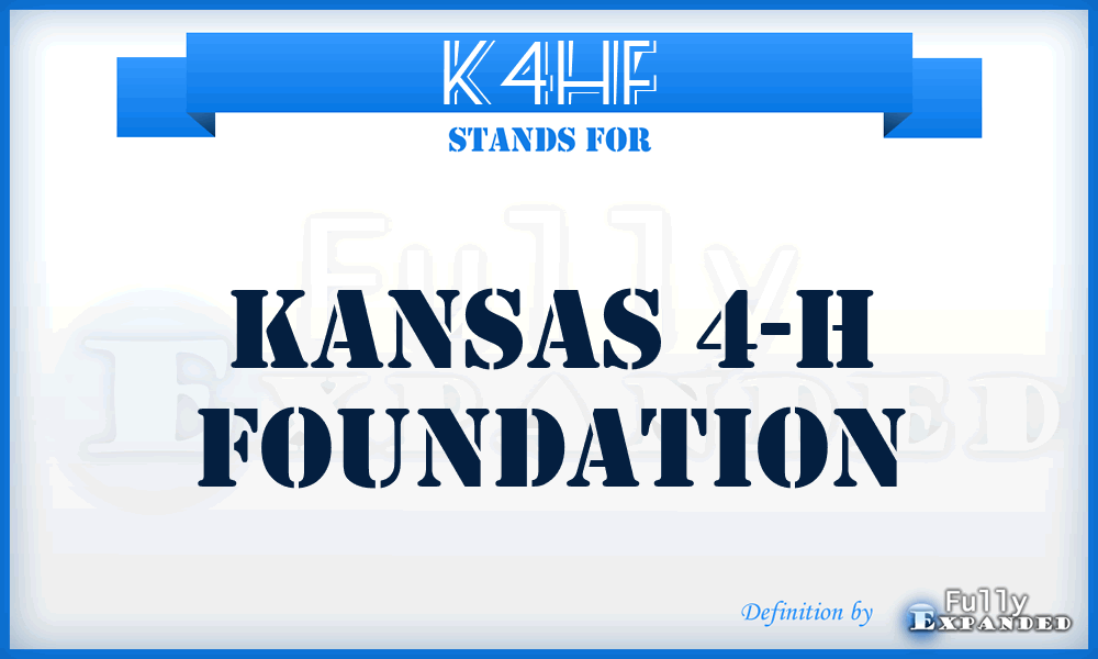 K4HF - Kansas 4-H Foundation