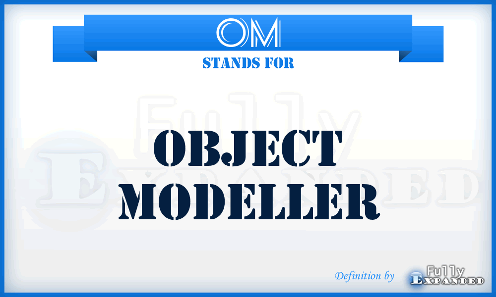 OM - Object Modeller