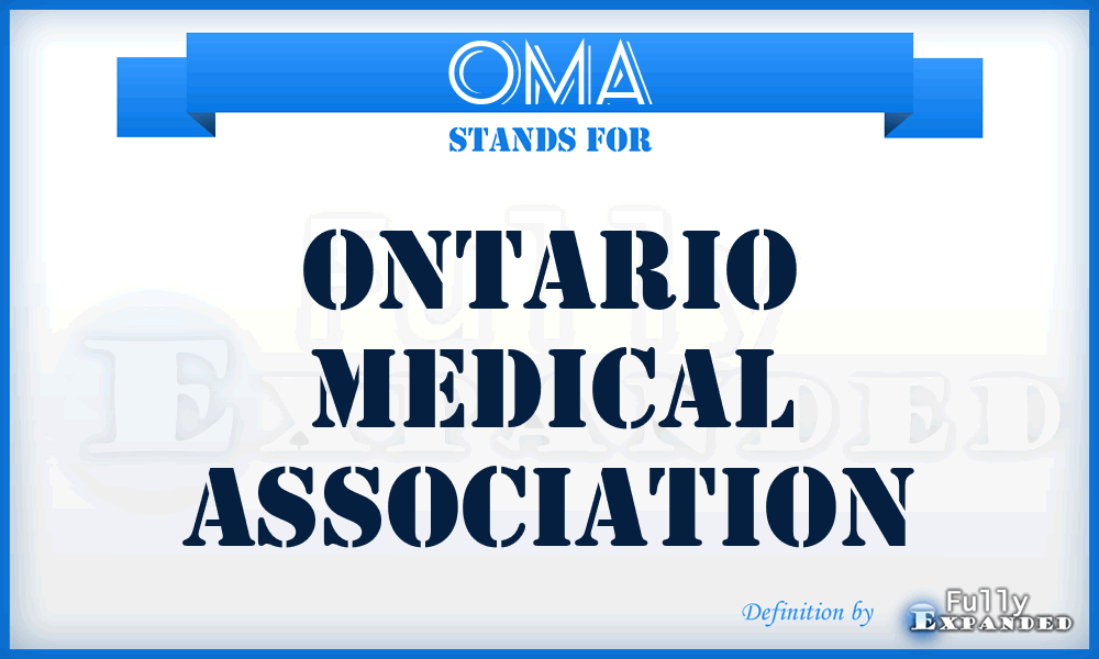 OMA - Ontario Medical Association