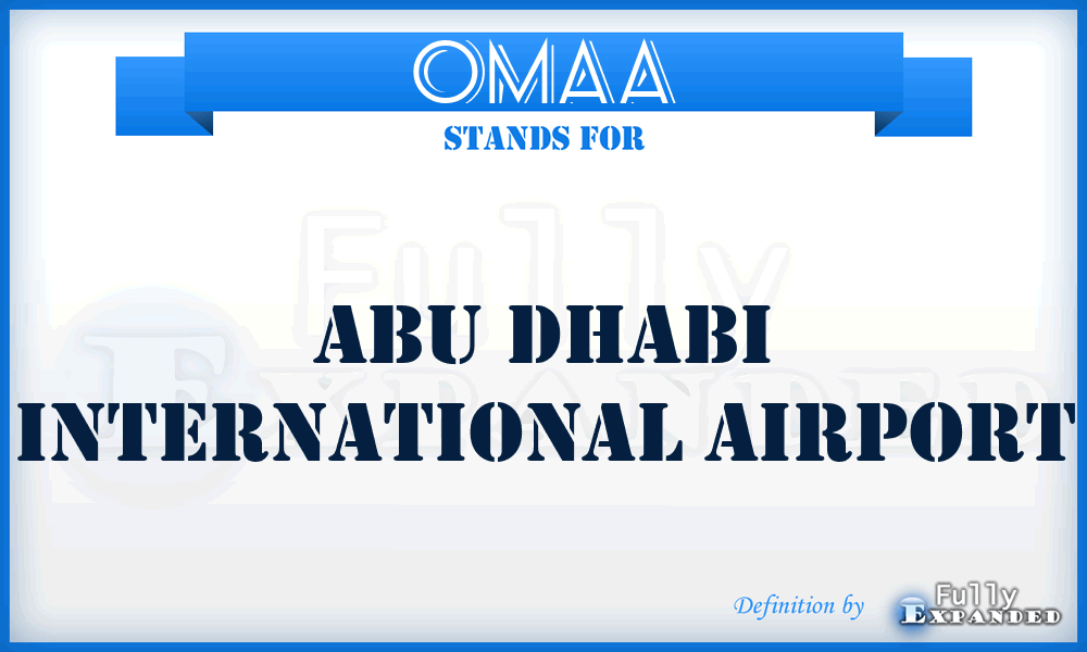 OMAA - Abu Dhabi International airport