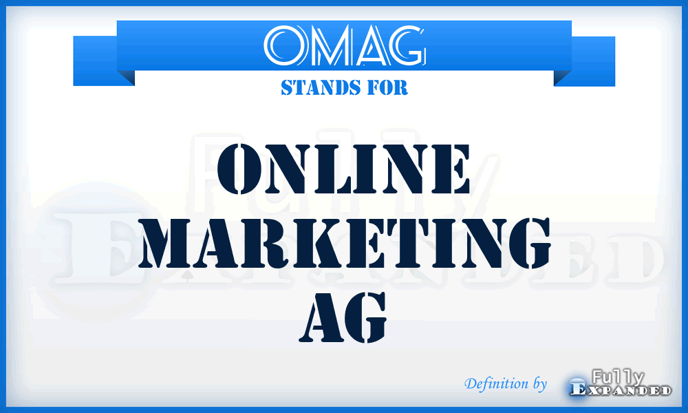 OMAG - Online Marketing AG