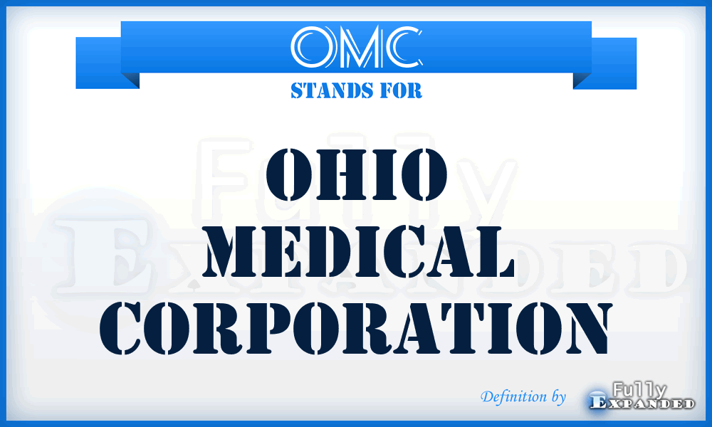 OMC - Ohio Medical Corporation