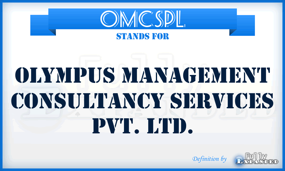 OMCSPL - Olympus Management Consultancy Services Pvt. Ltd.