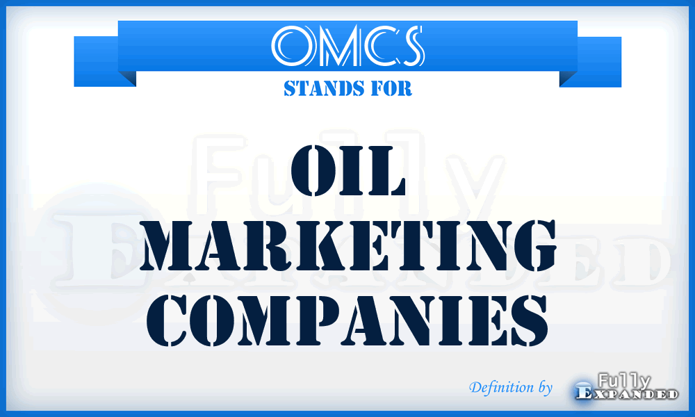 OMCS - Oil Marketing Companies