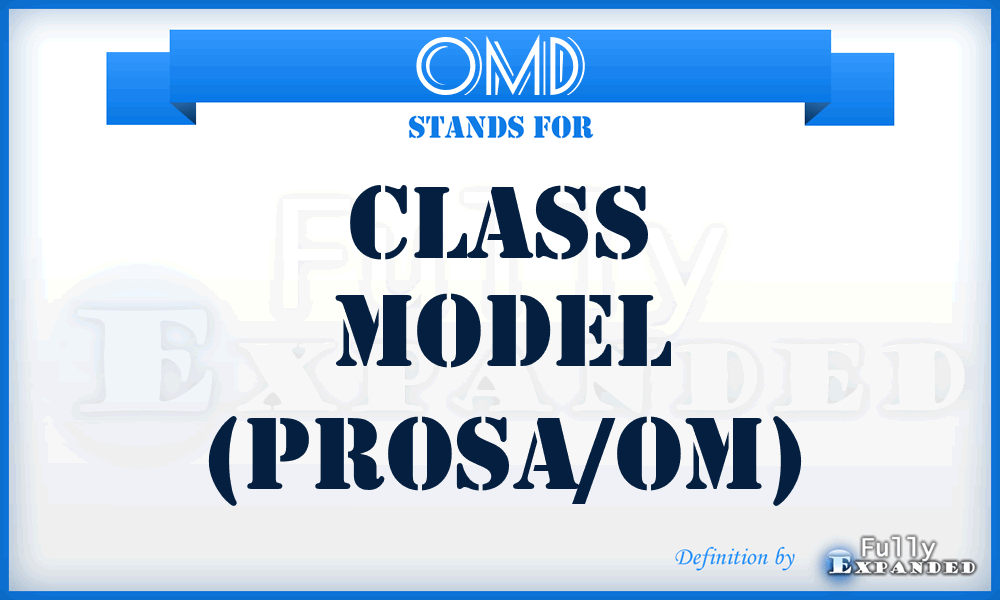 OMD - Class model (Prosa/OM)