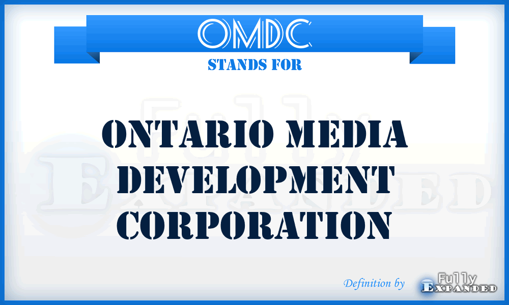 OMDC - Ontario Media Development Corporation