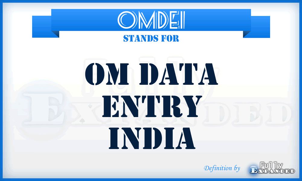 OMDEI - OM Data Entry India