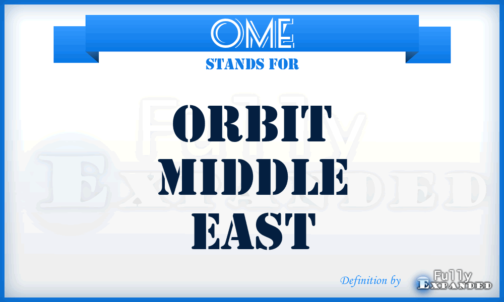 OME - Orbit Middle East