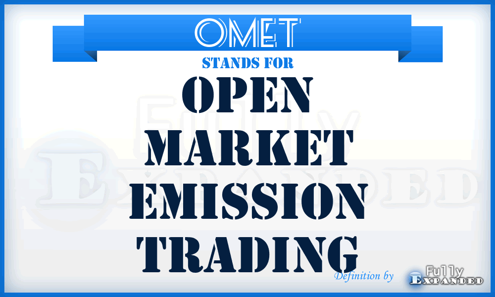 OMET - Open Market Emission Trading