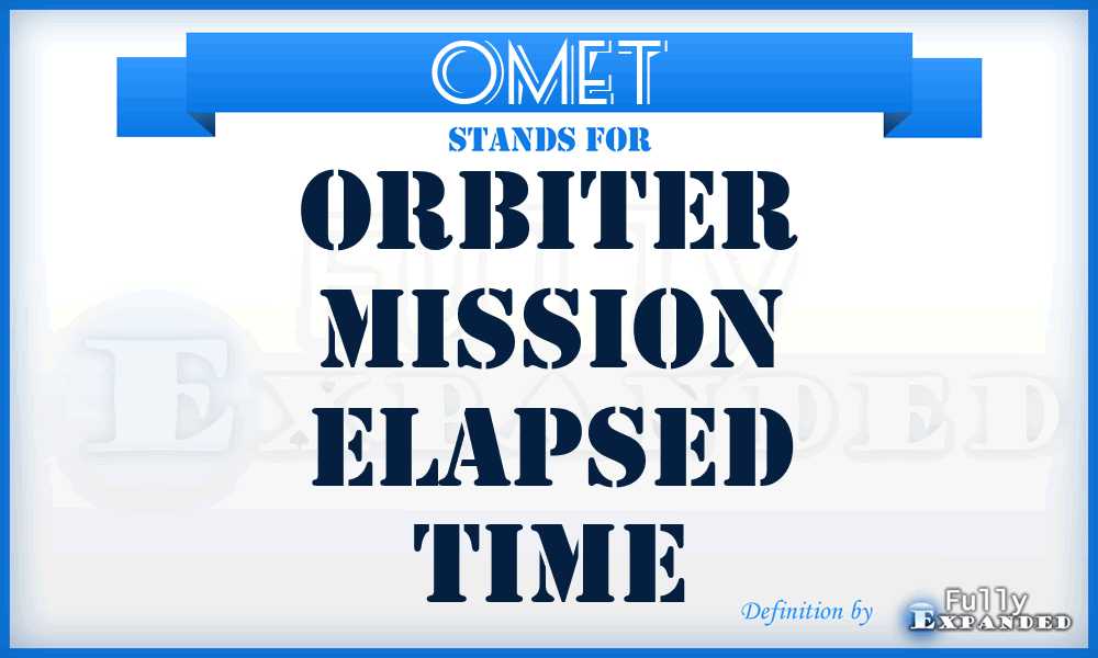 OMET - Orbiter Mission Elapsed Time