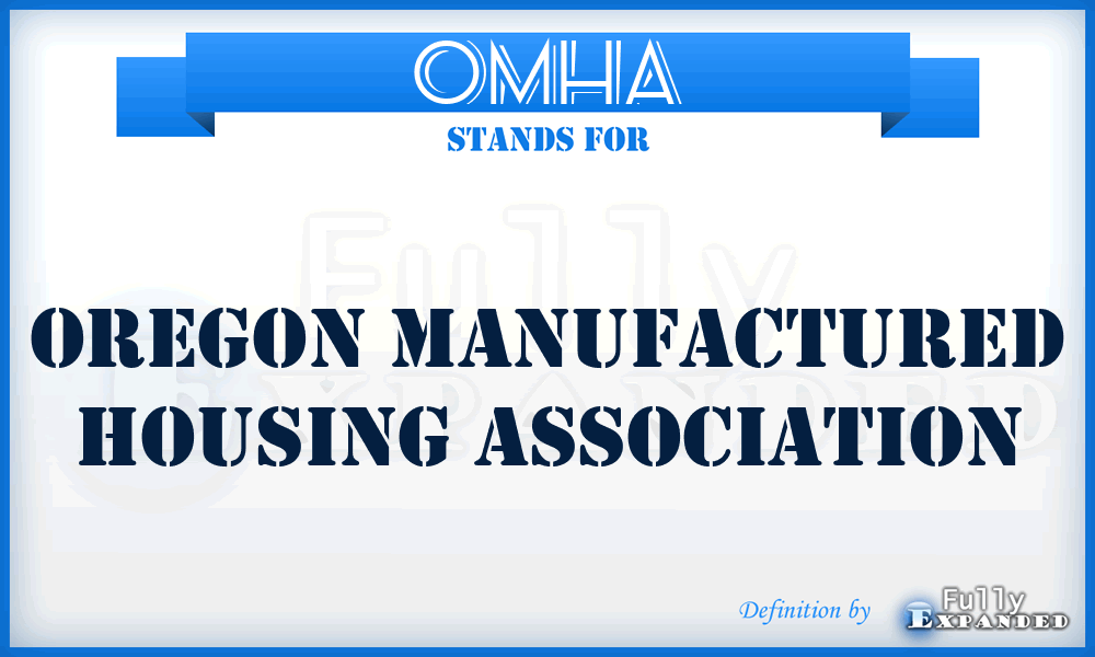 OMHA - Oregon Manufactured Housing Association