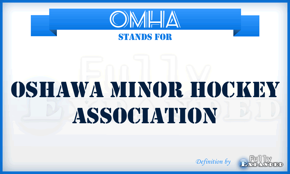 OMHA - Oshawa Minor Hockey Association