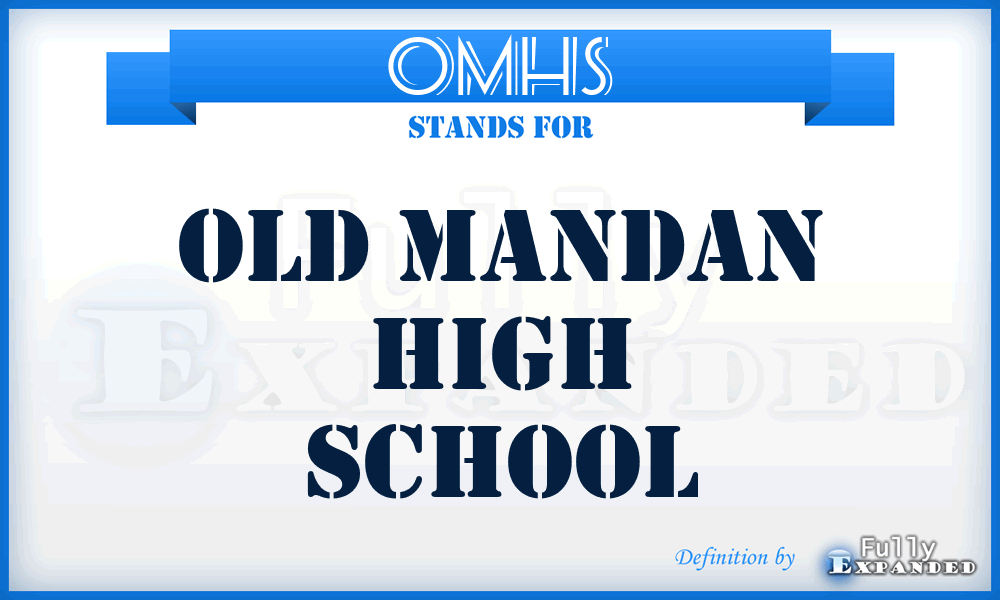 OMHS - Old Mandan High School