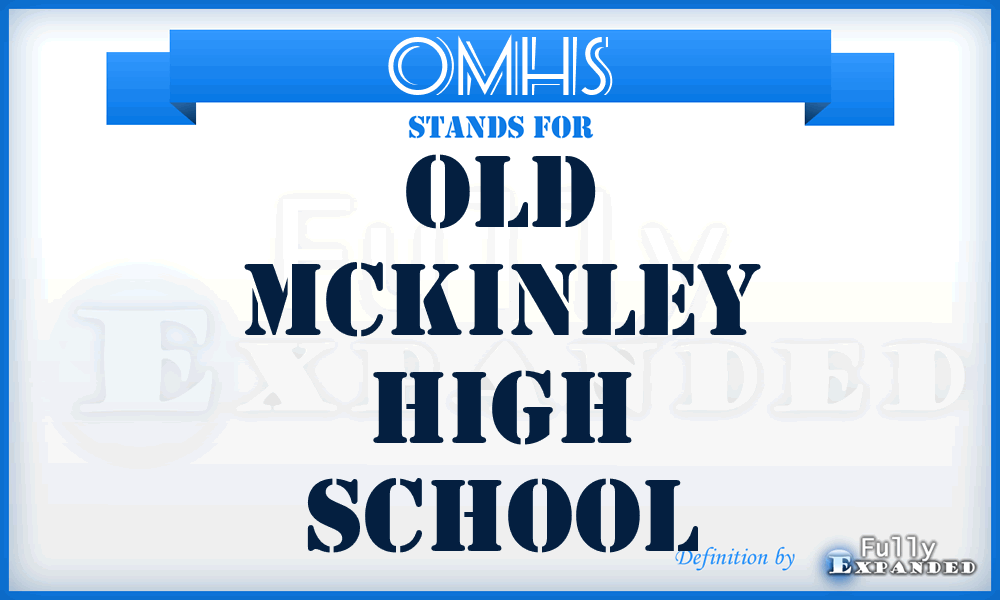 OMHS - Old McKinley High School