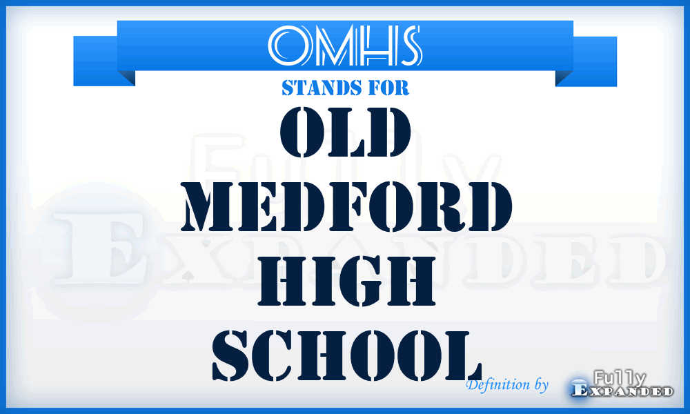 OMHS - Old Medford High School