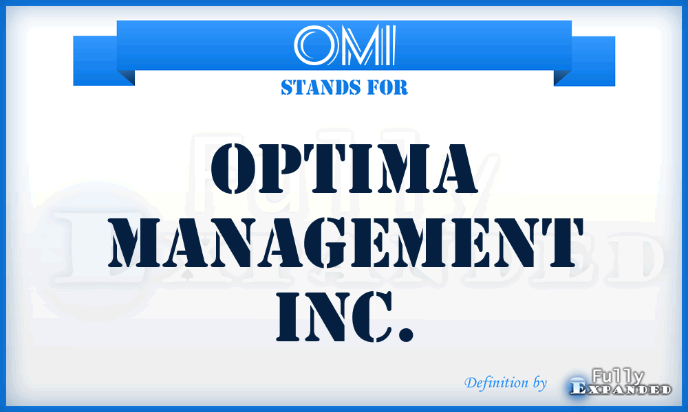 OMI - Optima Management Inc.