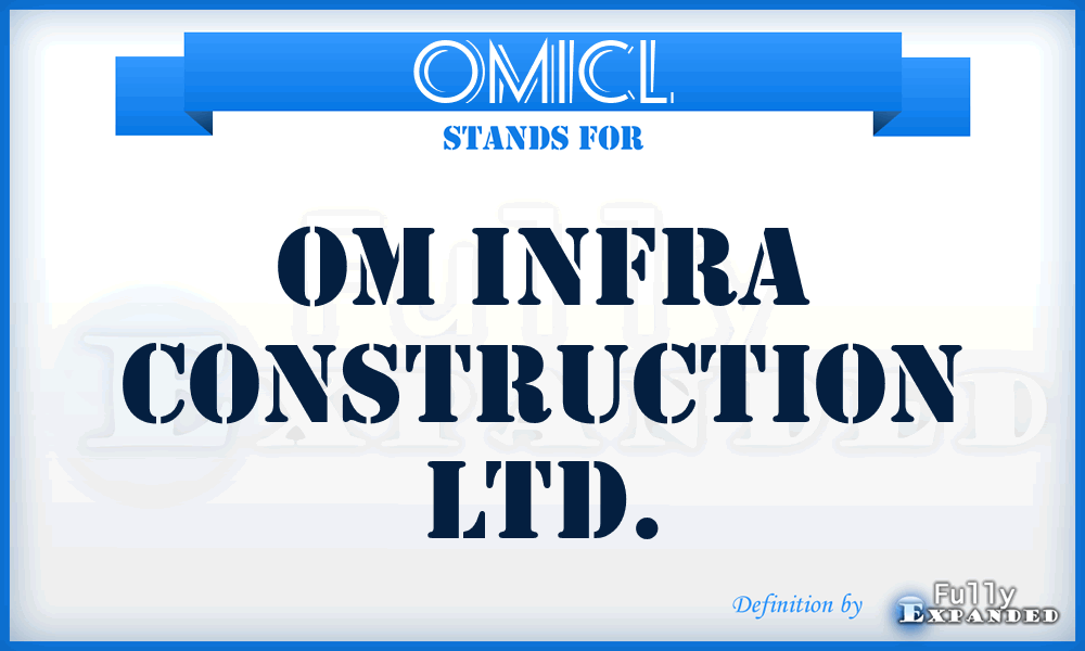 OMICL - OM Infra Construction Ltd.