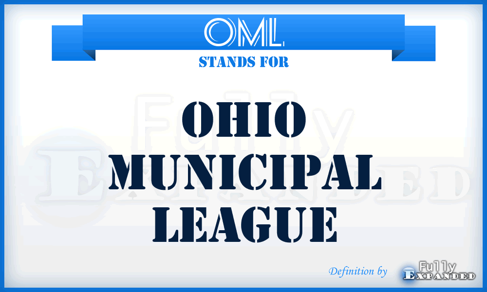 OML - Ohio Municipal League