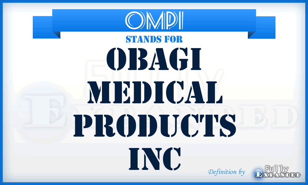OMPI - Obagi Medical Products Inc