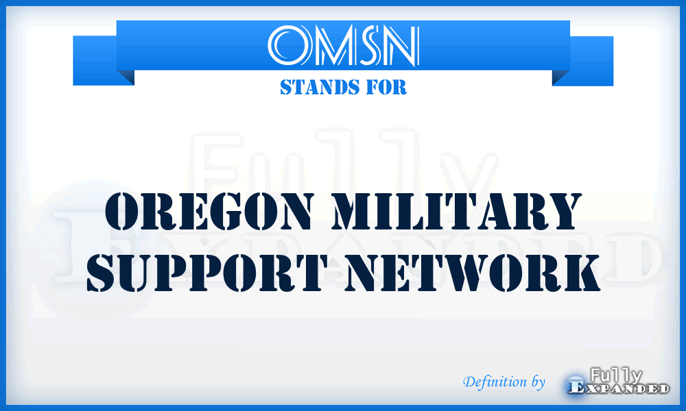 OMSN - Oregon Military Support Network