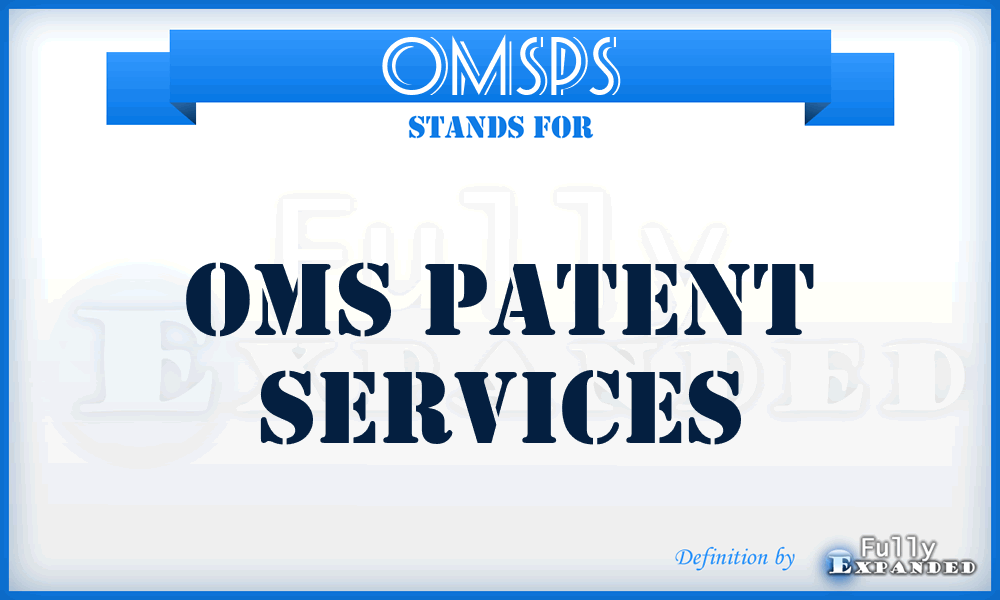 OMSPS - OMS Patent Services