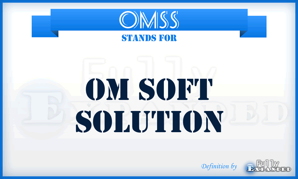 OMSS - OM Soft Solution