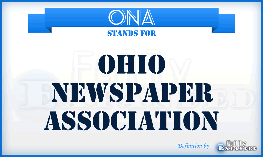 ONA - Ohio Newspaper Association