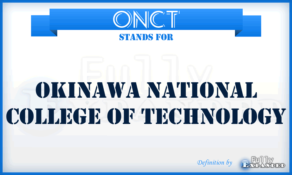 ONCT - Okinawa National College of Technology