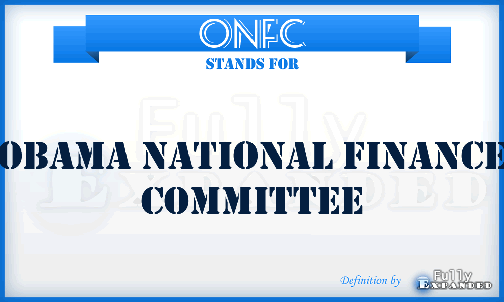 ONFC - Obama National Finance Committee