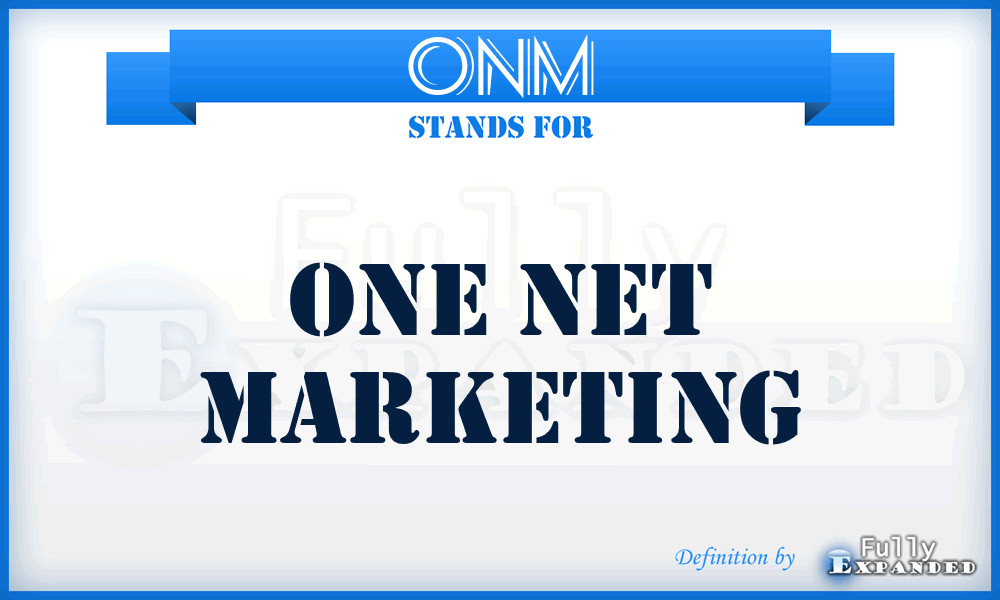 ONM - One Net Marketing