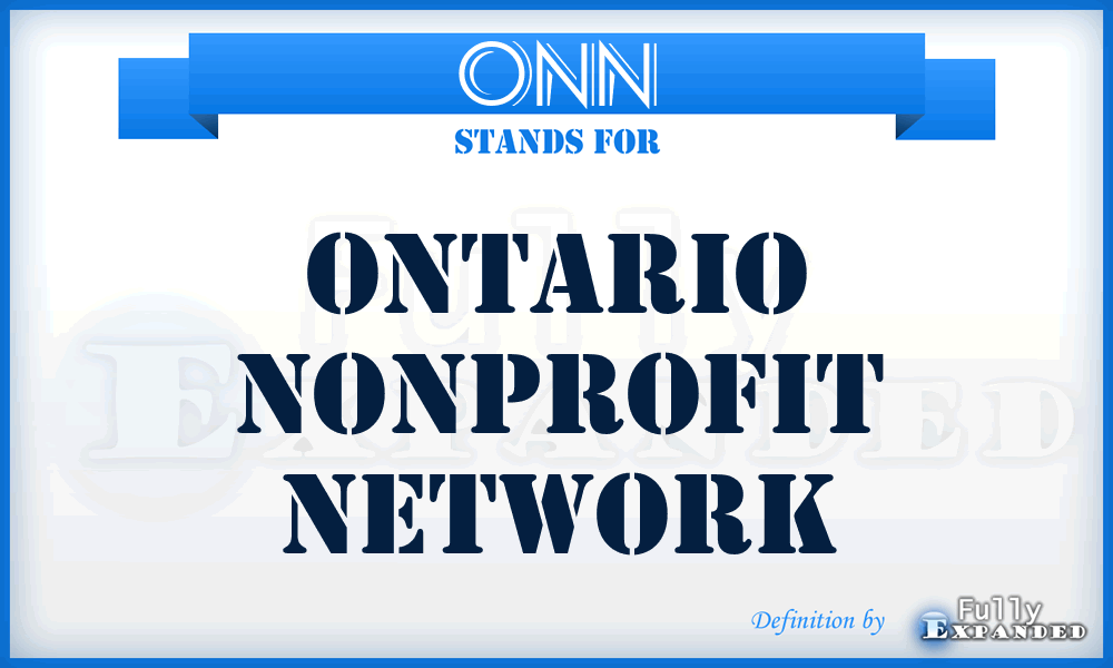 ONN - Ontario Nonprofit Network