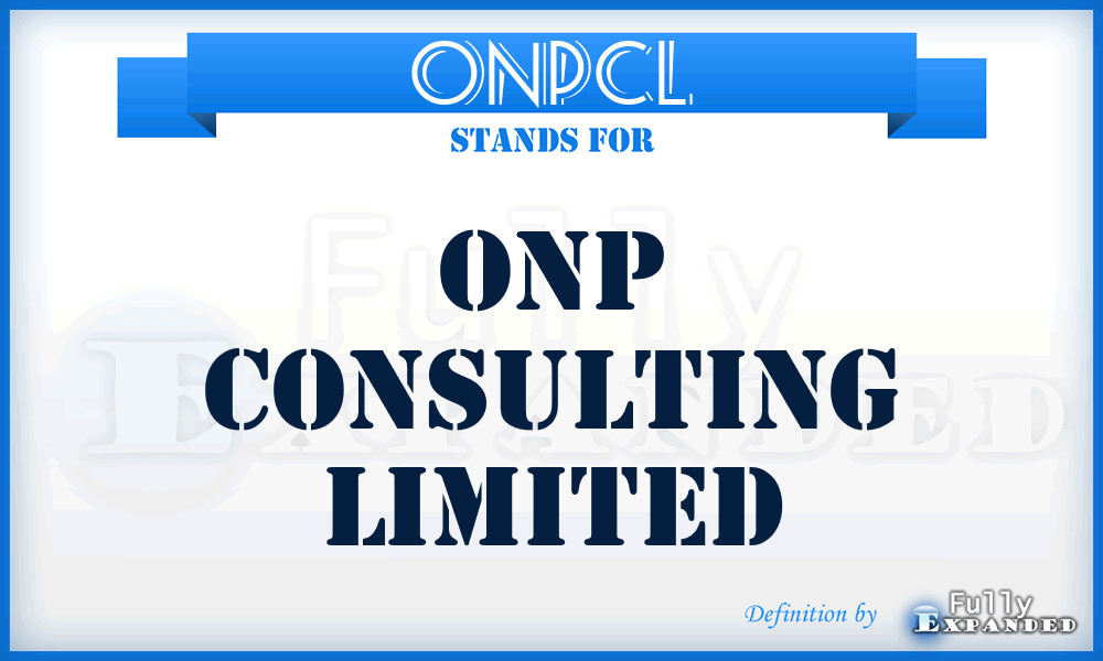 ONPCL - ONP Consulting Limited