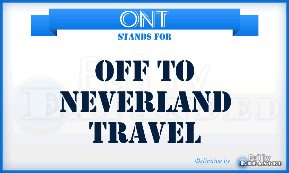 ONT - Off to Neverland Travel