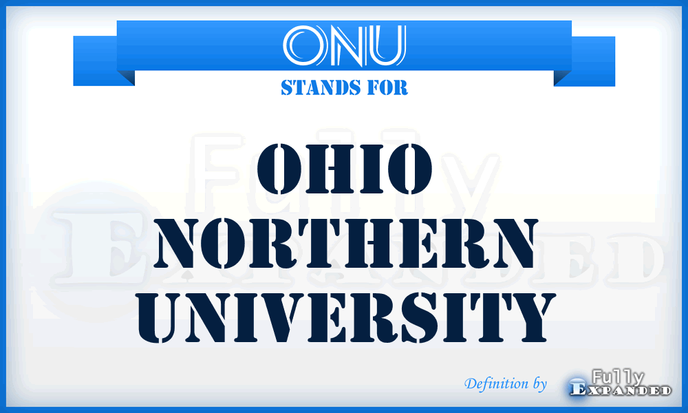 ONU - Ohio Northern University