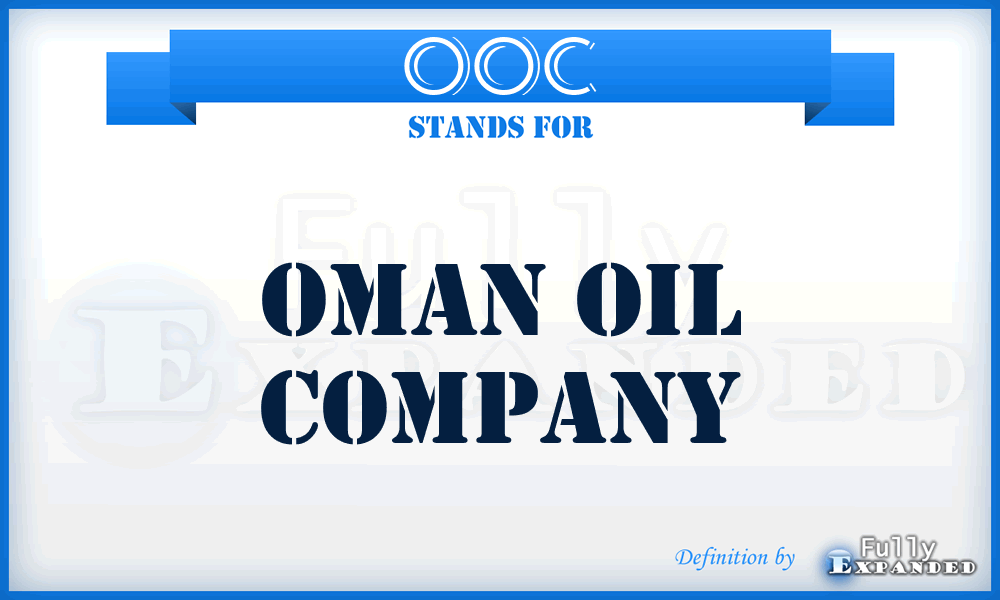 OOC - Oman Oil Company