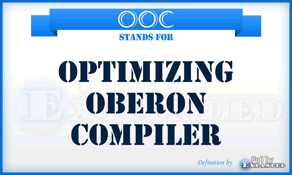 OOC - Optimizing Oberon Compiler