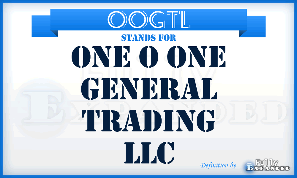 OOGTL - One o One General Trading LLC