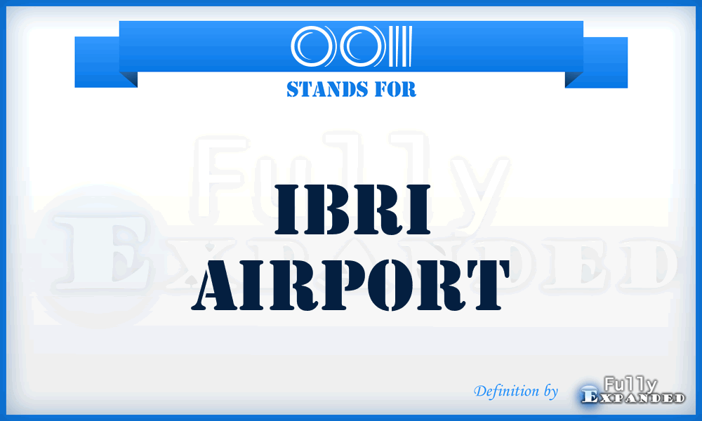 OOII - Ibri airport